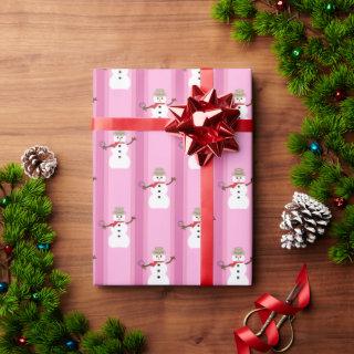 Fun and Fancy Pink Snowman Detective