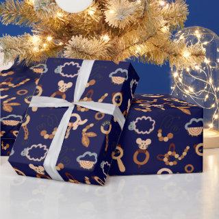Fun Blue Toy Pattern Illustration