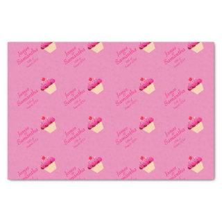 Fun, Bright Pink Cupcake  - Tissue Paper