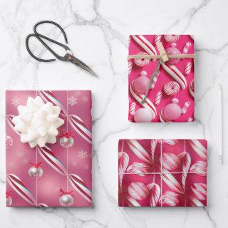 Fun Bright Pinks and Peppermint Candy Lane  Sheets