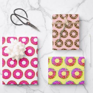Fun colored donuts pattern Birthday party  Sheets