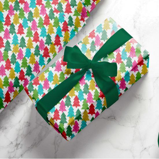 Fun Colorful Paper Christmas Trees
