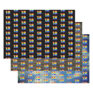 Fun, Colorful, Rainbow Spectrum Pattern 18 Event #  Sheets