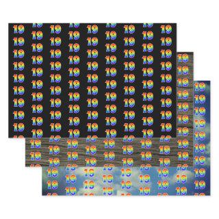 Fun, Colorful, Rainbow Spectrum Pattern 19 Event #  Sheets