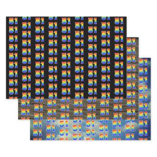 Fun, Colorful, Rainbow Spectrum Pattern 51 Event #  Sheets