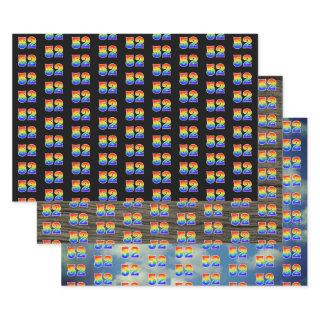 Fun, Colorful, Rainbow Spectrum Pattern 52 Event #  Sheets