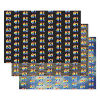 Fun, Colorful, Rainbow Spectrum Pattern 61 Event #  Sheets
