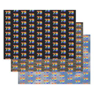 Fun, Colorful, Rainbow Spectrum Pattern 73 Event #  Sheets