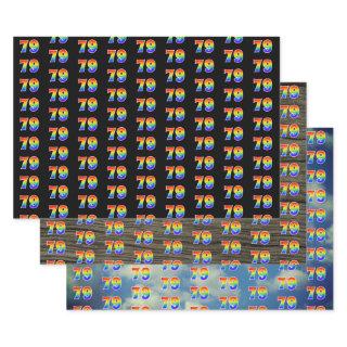 Fun, Colorful, Rainbow Spectrum Pattern 79 Event #  Sheets