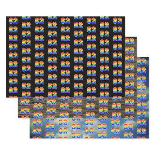 Fun, Colorful, Rainbow Spectrum Pattern 82 Event #  Sheets