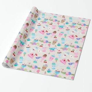 Fun Cupcake Sweets Birthday Party Pattern