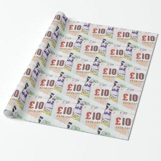 Fun English money pattern accessories Pound notes