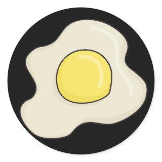 Fun Fried egg cartoon sticker