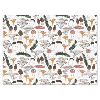 Fun Fungi Mushroom Fern Pattern Gift Tissue Paper