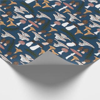 Fun Fungi Mushroom Fern Pattern Gift