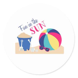 Fun In Sun Classic Round Sticker