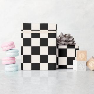 Fun Modern Checkered Black & Cream