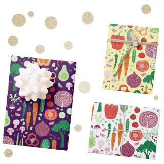 Fun Modern Vegetable Pattern  Sheets