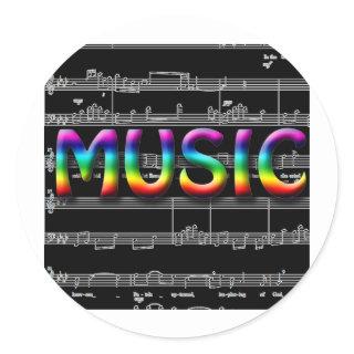 Fun Music Stickers and Cards