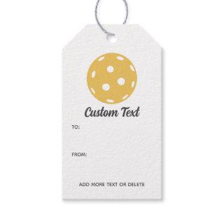 Fun Pickleball Personalized Custom Text Favor Gift Tags