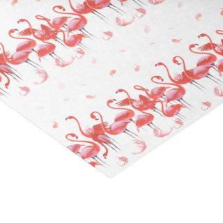 Fun Pink Flamingos Pattern Tissue Paper