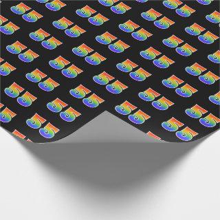 Fun Rainbow Spectrum Pattern "55" Event Number