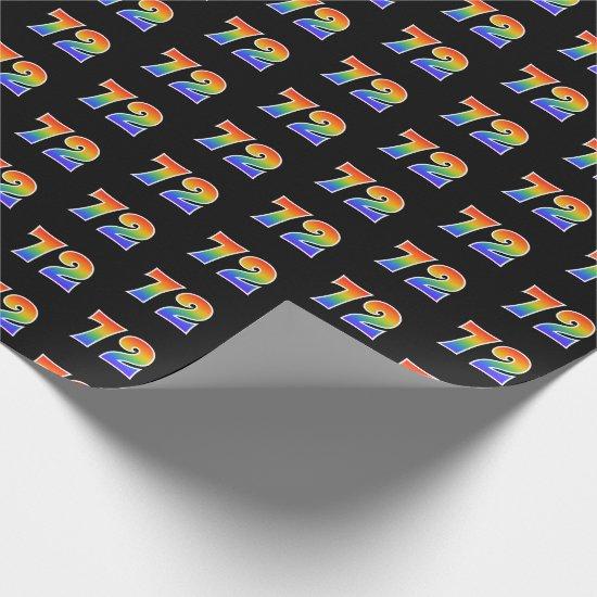 Fun Rainbow Spectrum Pattern "72" Event Number