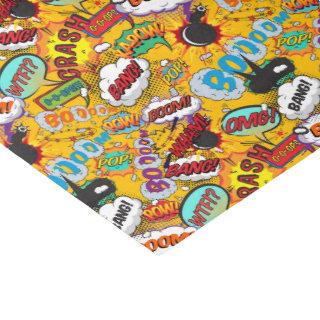 Fun Retro Comic Book Pop Art Explosions Tissue Paper