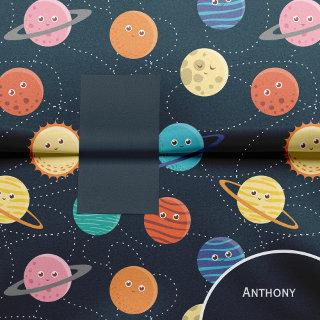 Fun Solar System Planets Pattern for Kids Blue Tis Tissue Paper