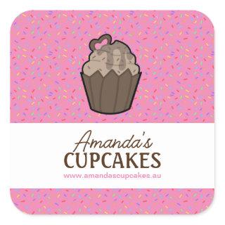 Fun Sprinkles with Chocolate Cupcake Stickers