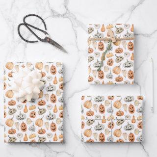Fun Watercolor Pumpkin Pattern  Sheets