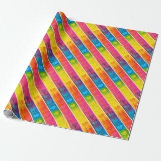 [Fun with Stripes] Pattern #6c Rainbow Hearts