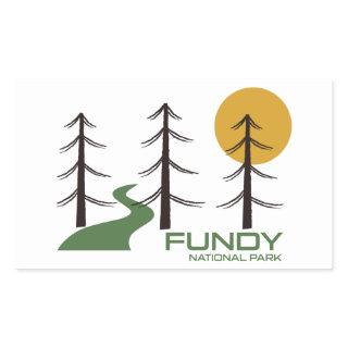 Fundy National Park Trail Rectangular Sticker