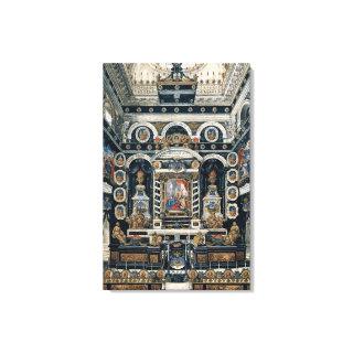 Funerary decoration to the memory of Henri II Canvas Print