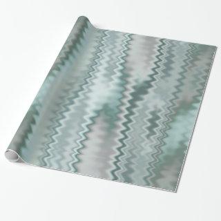 Funky Aqua Random Zig Zag Fractal Pattern
