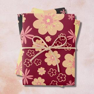 Funky Floral Retro Pattern  Sheets