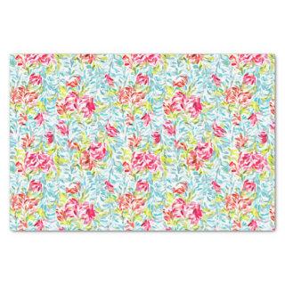 Funky Summer Colors Paint Splatter Pattern Tissue Paper