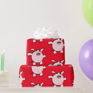 Funny 5 Cartoon Illustration Pig Choose Color WP