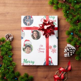 Funny Add Family Member 4 Photos Collage Santa Hat