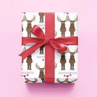 Funny Anniversary Party Cute Moose Custom