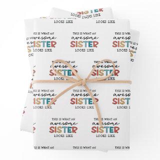 Funny Awesome Sister | Gifts for Best Sister Ever  Sheets