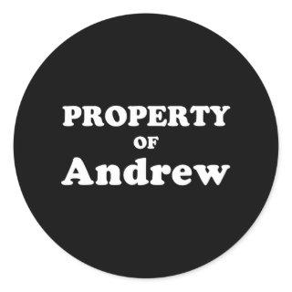 Funny Bachelorette Gifts For Bride Property Of And Classic Round Sticker