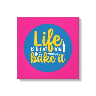 Funny Baking Kitchen Typography Retro Wall Art