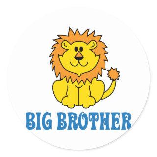 Funny Big Brother Classic Round Sticker