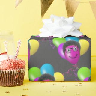 Funny Birthday Balloon Man's Face