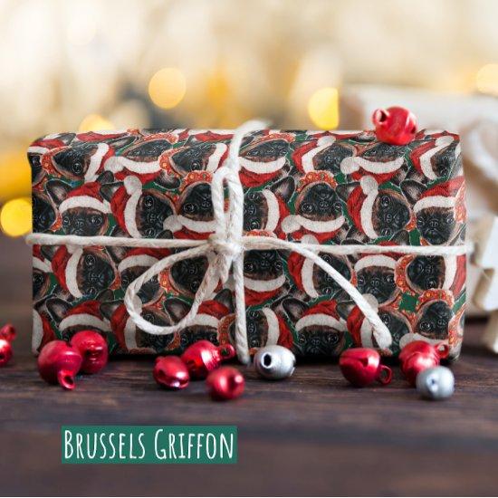 Funny Brussels Griffon Christmas Pattern