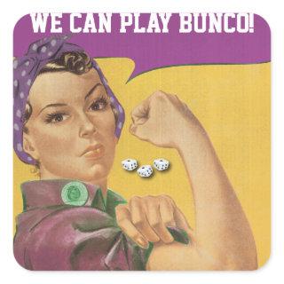 Funny Bunco Sticker - We Can Play Bunco!