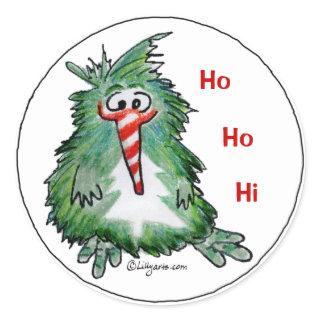 Funny Cartoon Kiwi Bird 2 Round Sticker