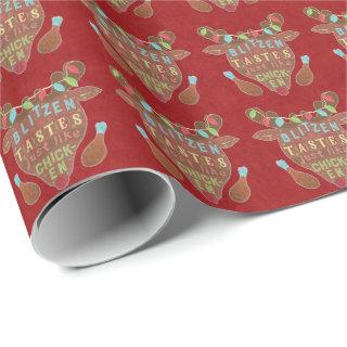Funny Christmas Blitzen Chicken Reindeer Humor