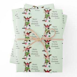 Funny Christmas Calico Cat  Sheets